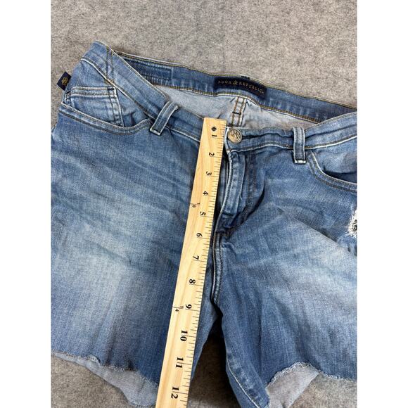 Rook & Republic Cutoff Shorts Womens Size 12 Blue Studded Distressed Streetwear - Picture 5 of 8